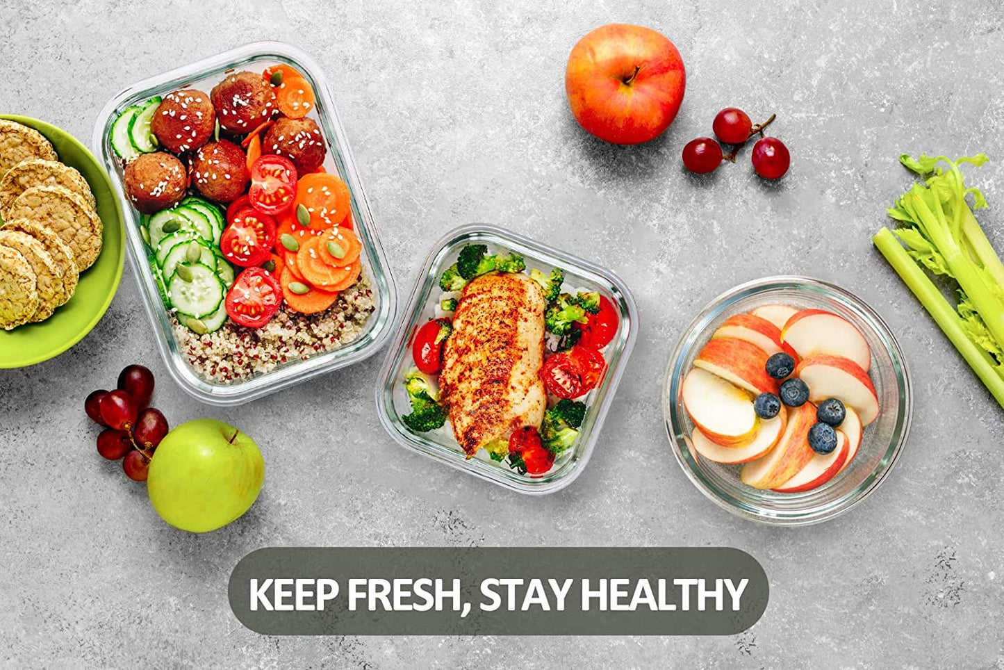 24Pcs - multi size glass containers 