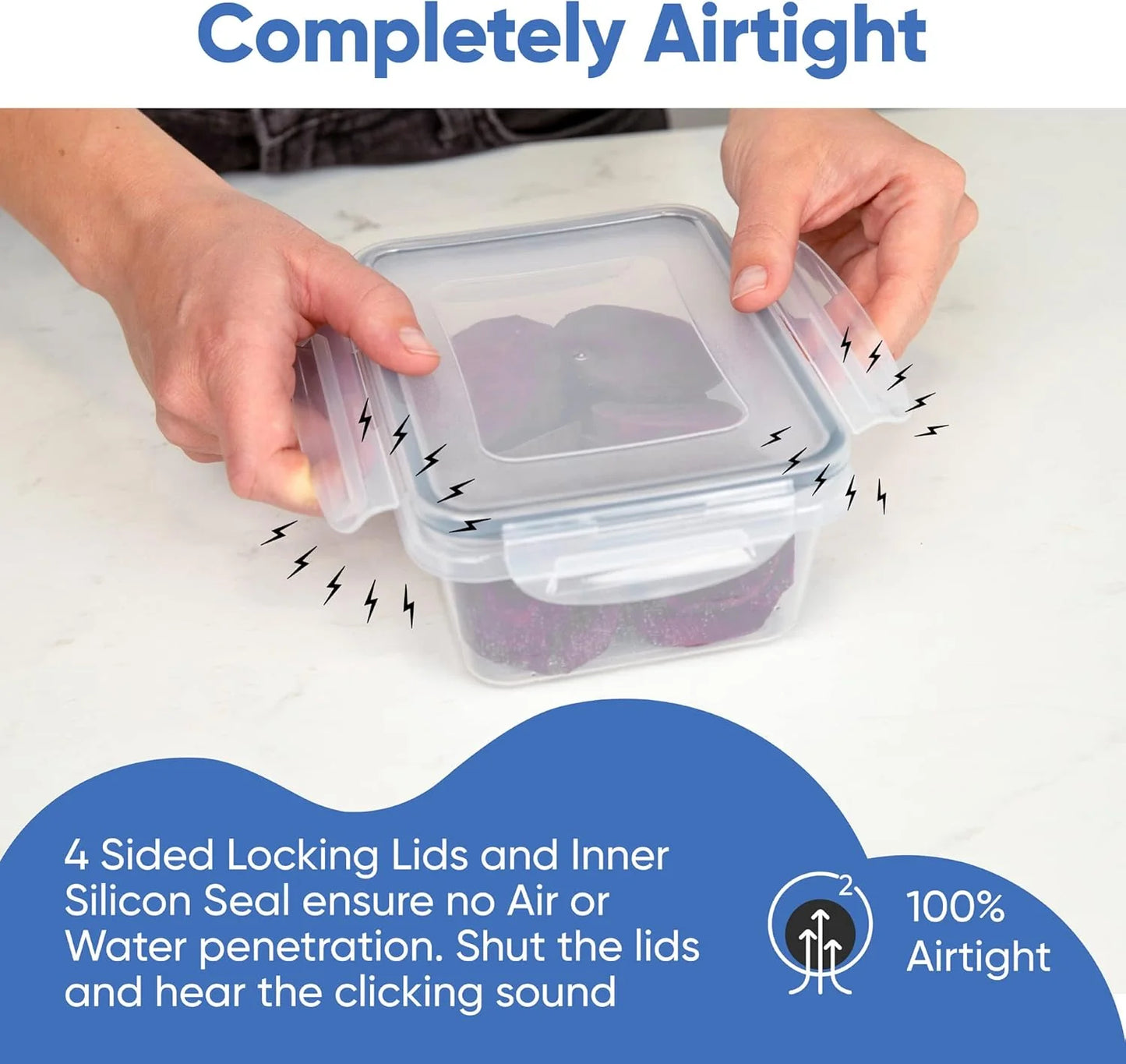 16Pcs - Snapseal containers 