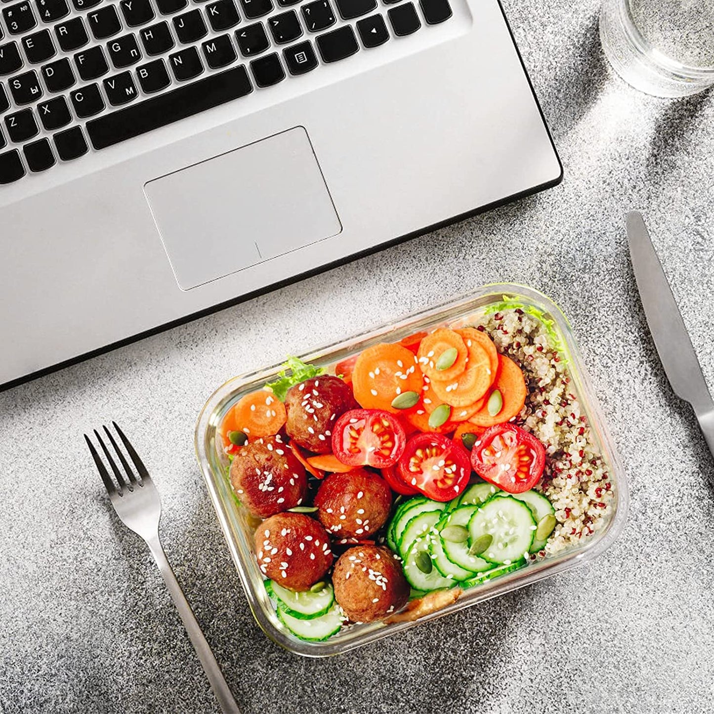 24Pcs - multi size glass containers 